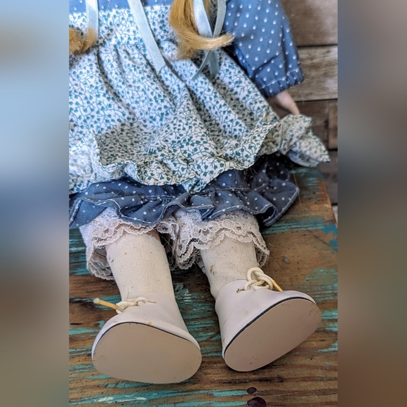 Vintage Jack & Jill Porcelain Dolls With Bucket - Picture 6 of 14